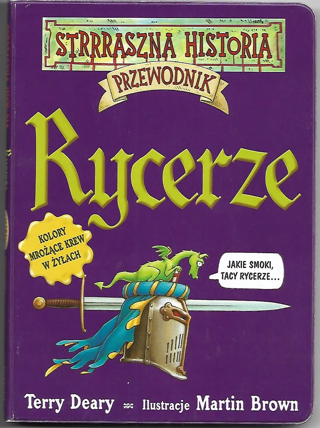 Książka - Strrraszna historia. Rycerze. Przewodnik