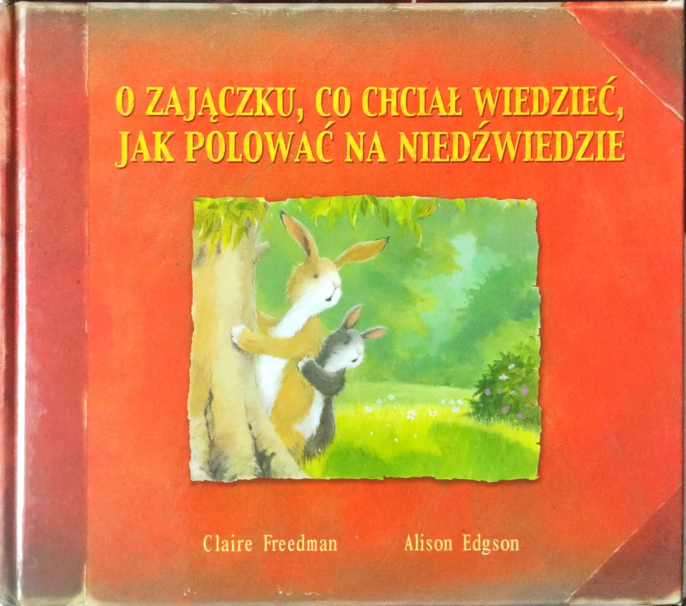 Książka - O zajączku, co chciał wiedzieć jak polować na niedźwiedzie