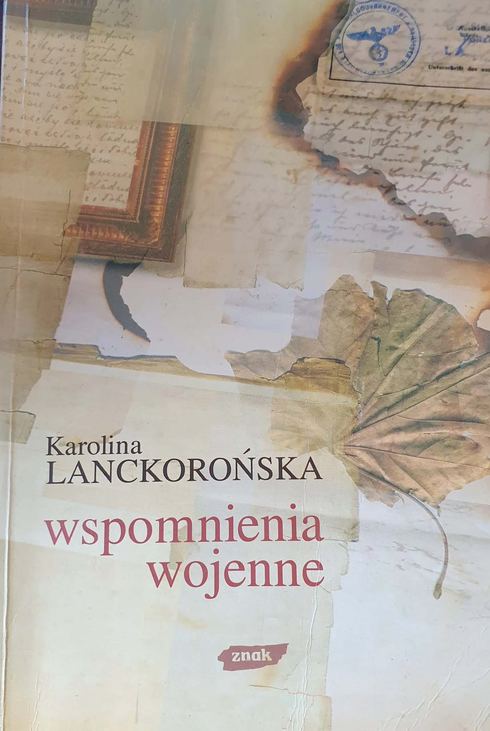 Książka - Wspomnienia wojenne