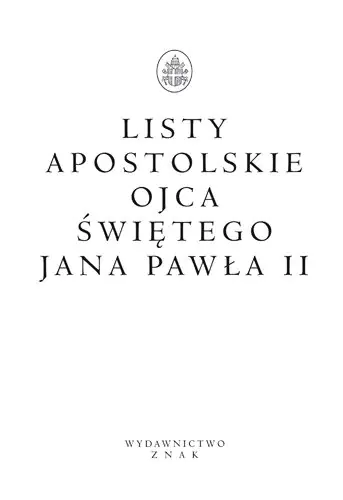 Książka - Listy apostolskie Ojca Świętego Jana Pawła II