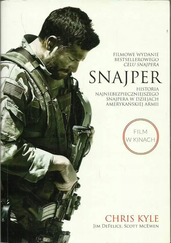 Książka - Snajper. Historia najniebezpieczniejszego snajpera w dziejach amerykańskiej armii. Wydanie filmowe