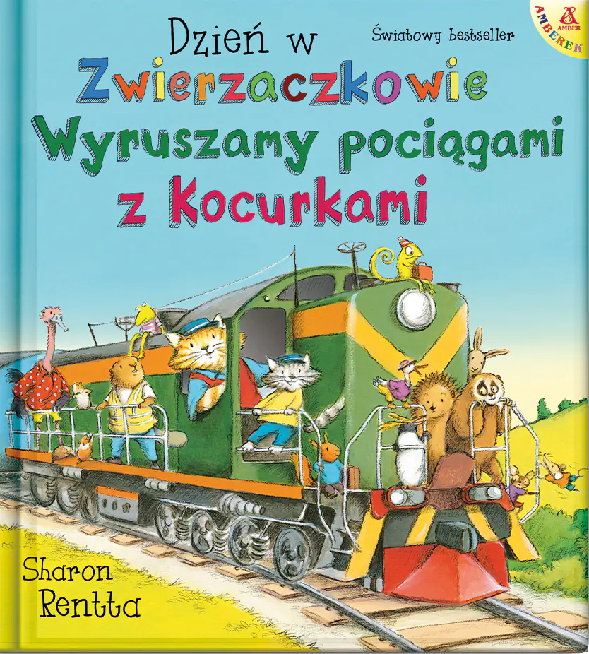 Książka - Dzień w Zwierzaczkowie: Wyruszamy pociągami z Kocurkami