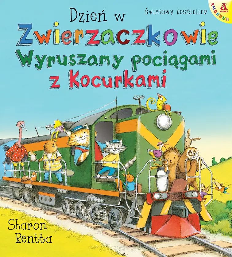 Książka - Dzień w Zwierzaczkowie: Wyruszamy pociągami z Kocurkami