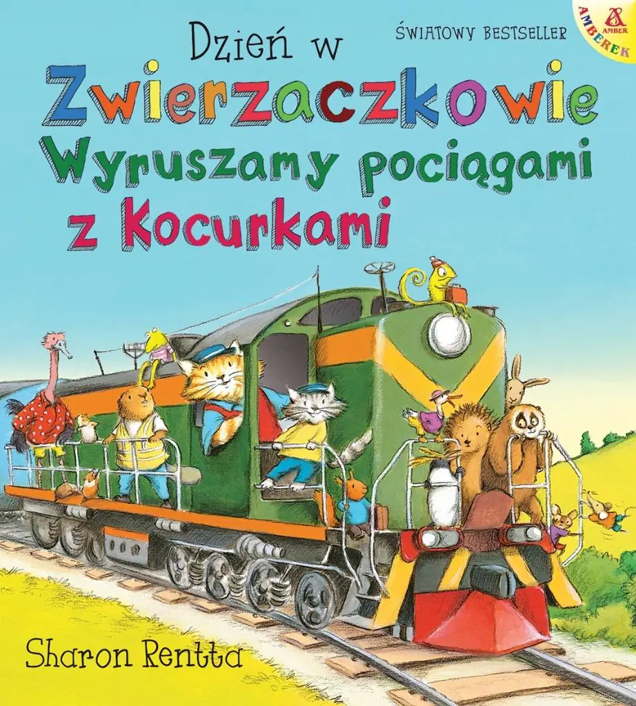 Książka - Dzień w Zwierzaczkowie. Wyruszamy pociągami z Kocurkami