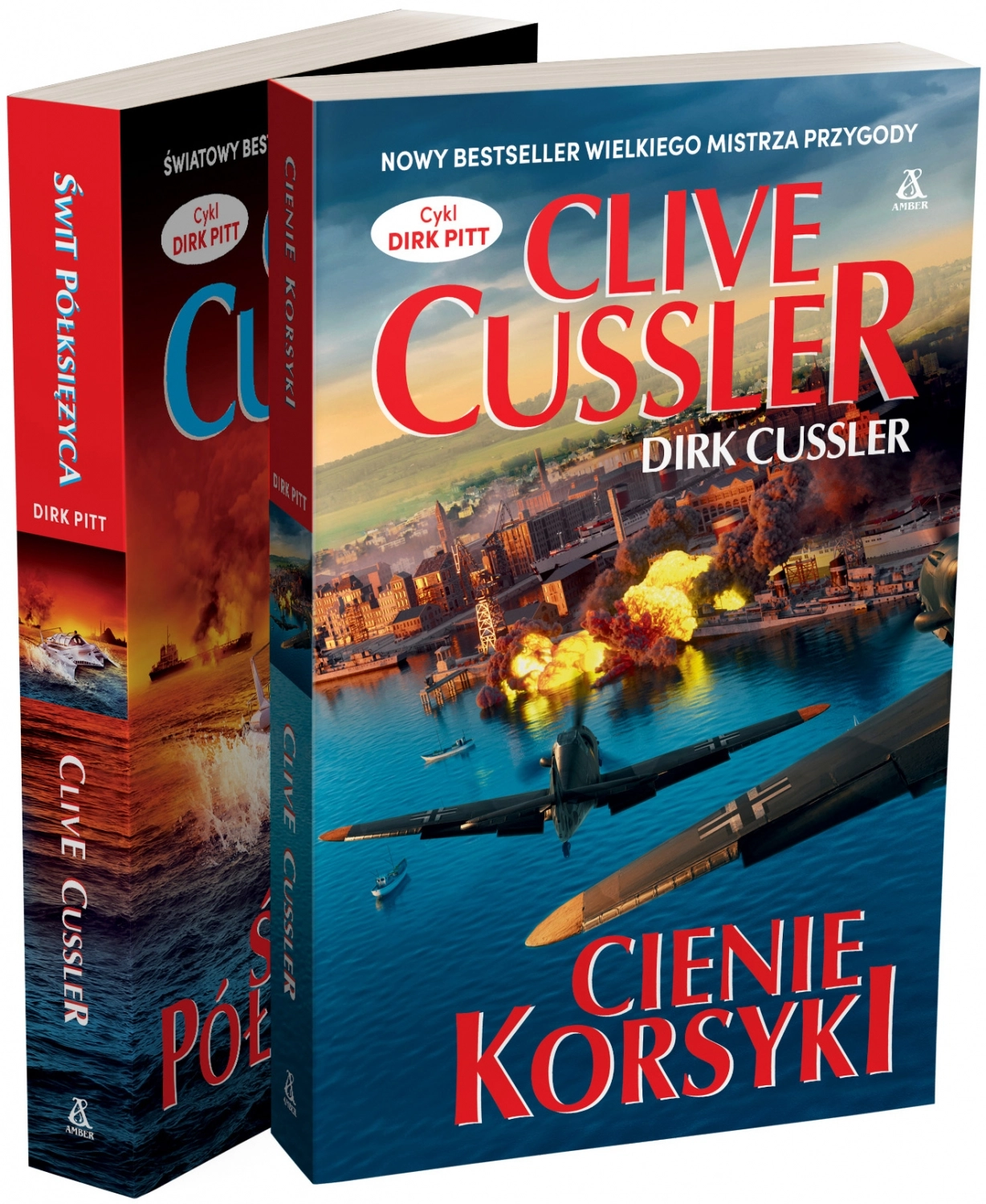 Książka - Pakiet - Cykl Dirk Pitt: Cienie Korsyki / Świt półksiężyca