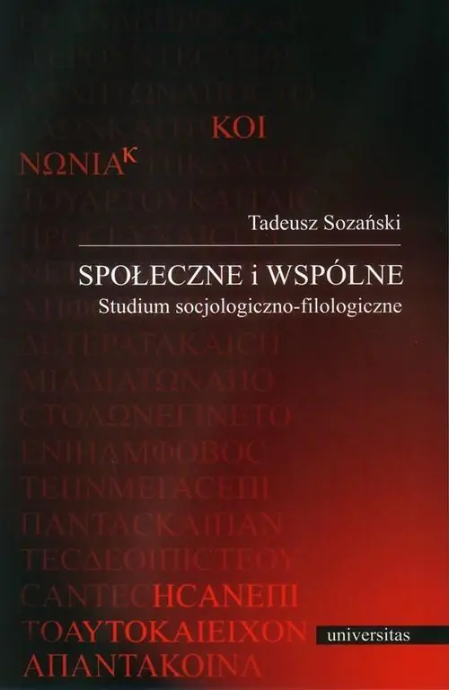 Książka - Społeczne i wspólne