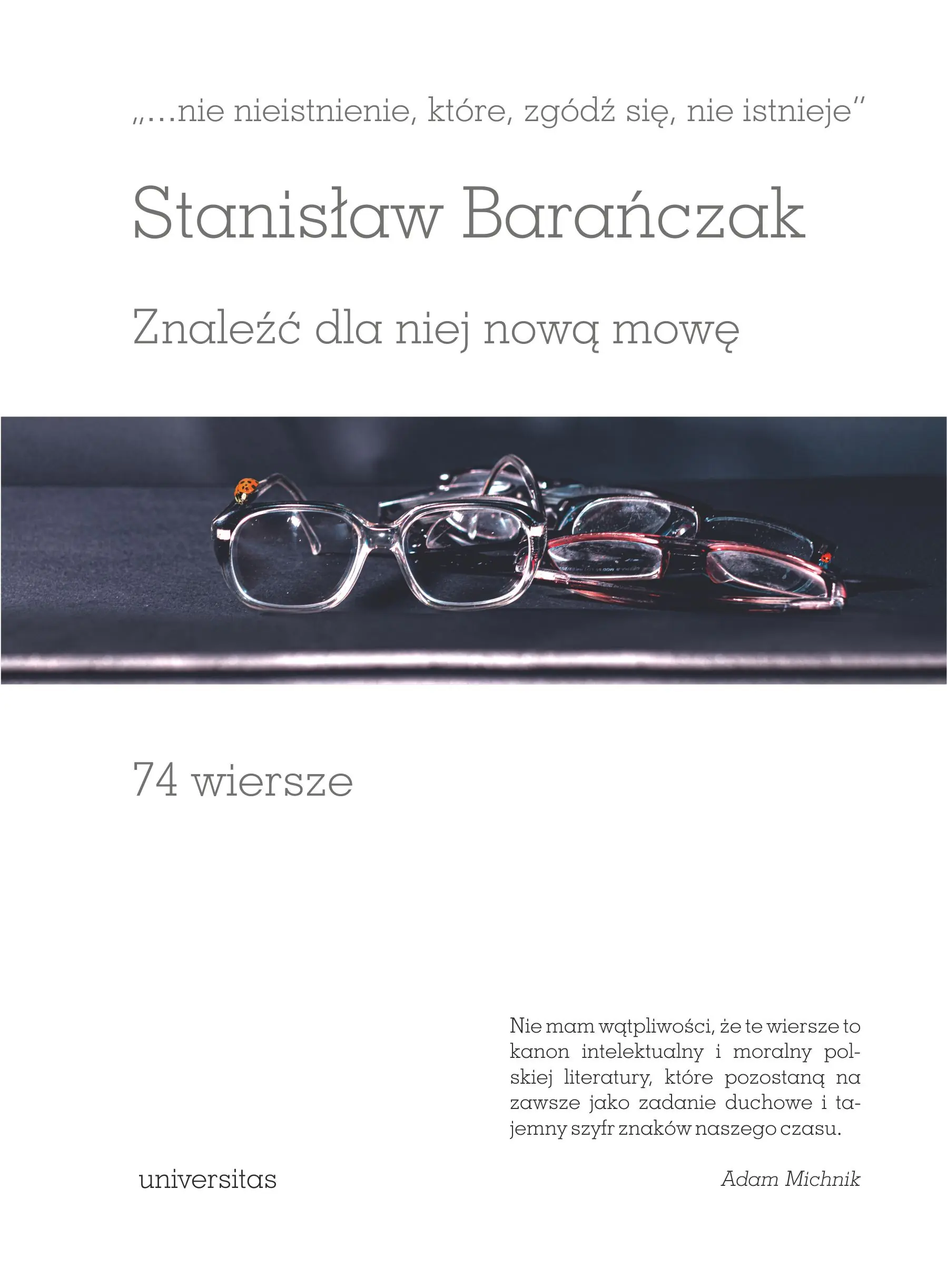 Książka - `...nie nieistnienie, które, zgódź się, nie istnieje...`