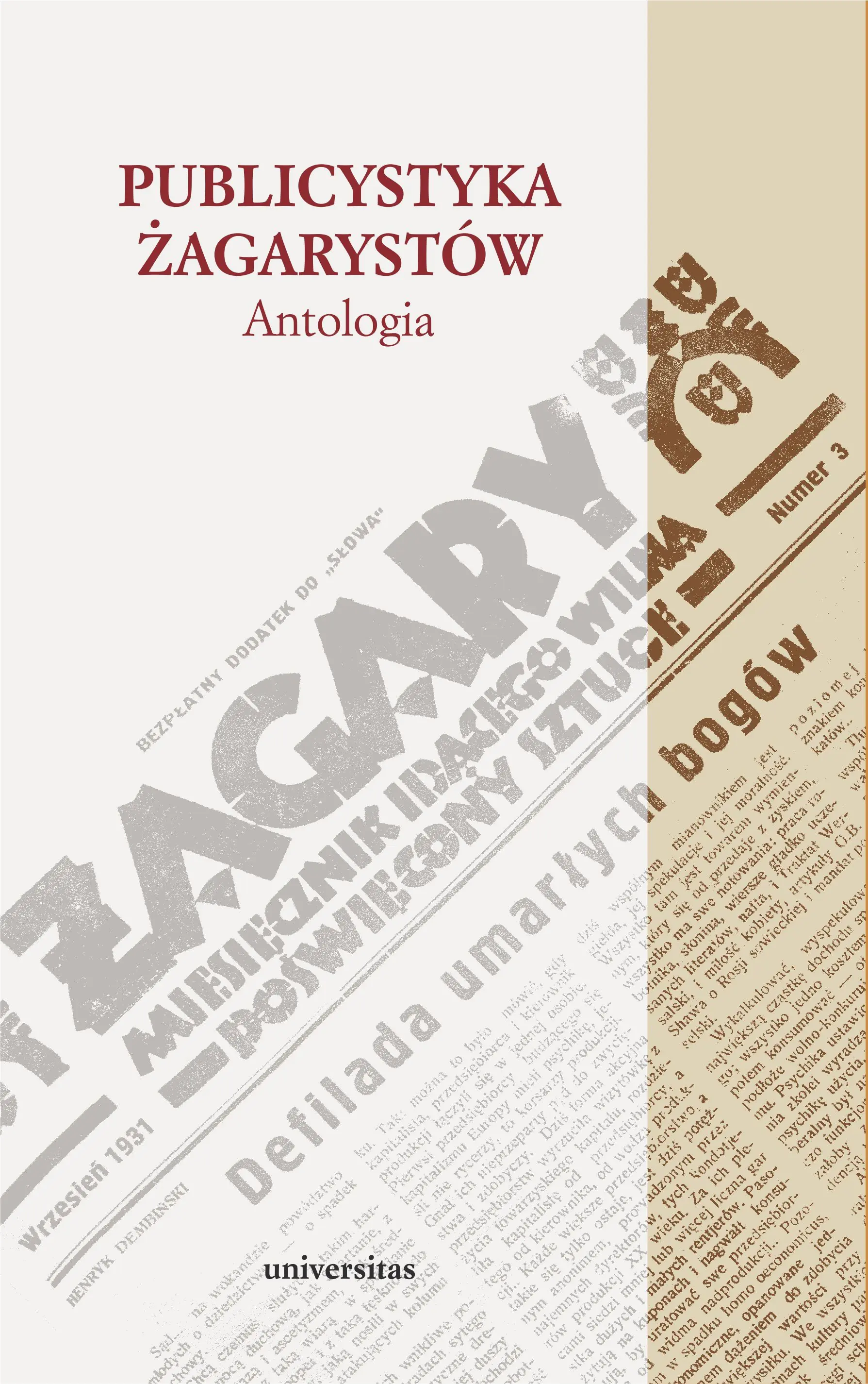 Książka - Publicystyka żagarystów. Antologia
