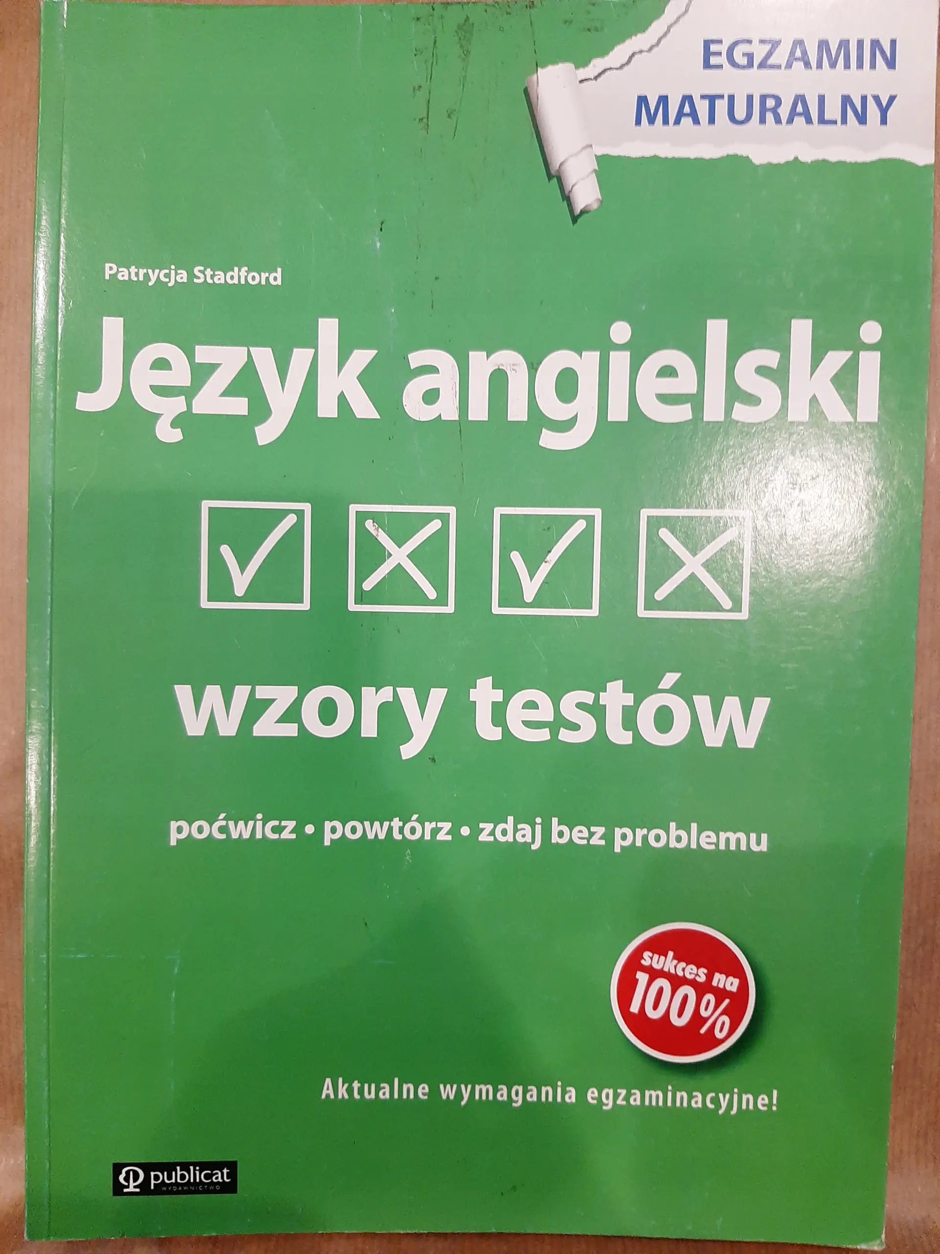 Książka - Język angielski Wzory testów Egzamin maturalny
