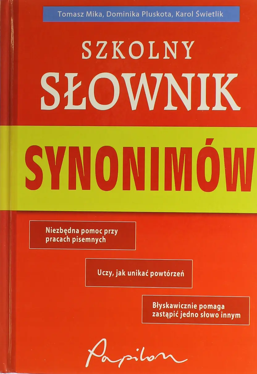 Książka - Szkolny słownik synonimów
