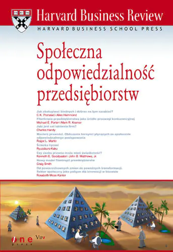 Książka - SPOŁECZNA ODPOWIEDZIALNOŚĆ PRZEDSIĘBIORSTW