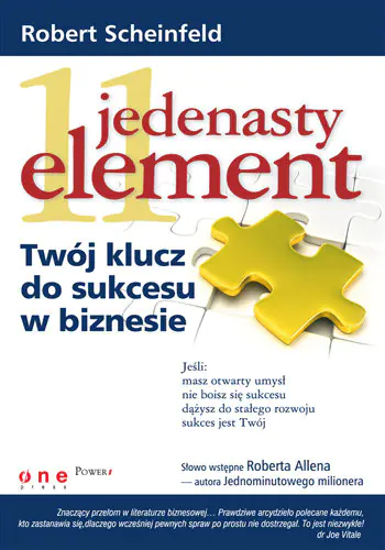 Książka - JEDENASTY ELEMENT TWÓJ KLUCZ DO SUKCESU W BIZNESIE