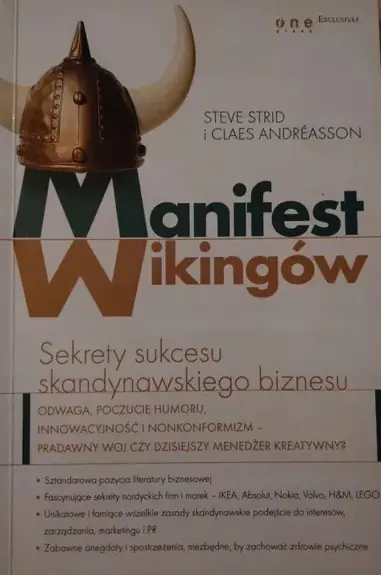 Książka - MANIFEST WIKINGÓW SEKRETY SUKCESU SKANDYNAWSKIEGO BIZNESU