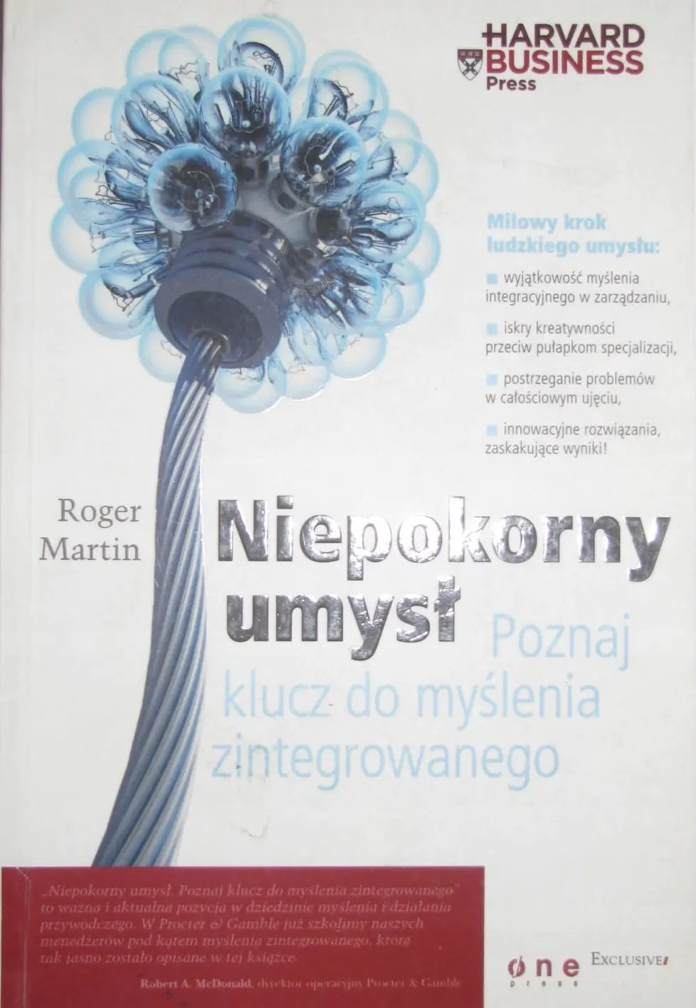 Książka - NIEPOKORNY UMYSŁ POZNAJ KLUCZ DO MYŚLENIA ZINTEGROWANEGO