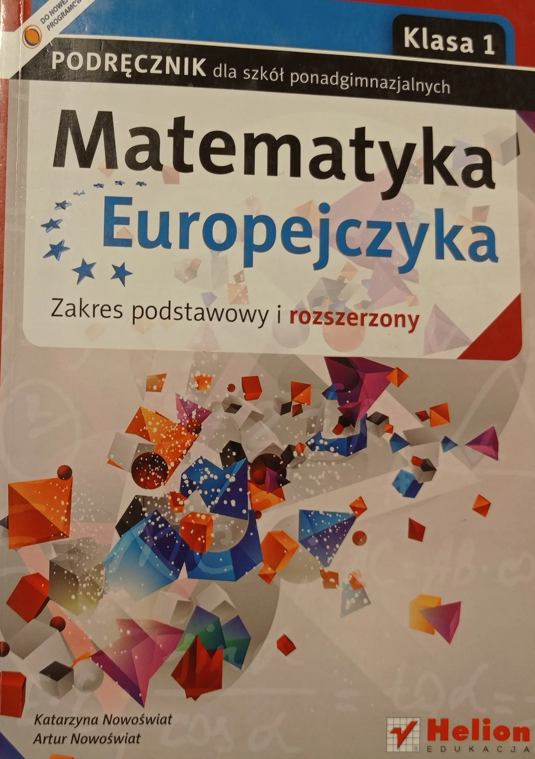 Książka - Matematyka Europejczyka LO 1 podr. ZPR Helion