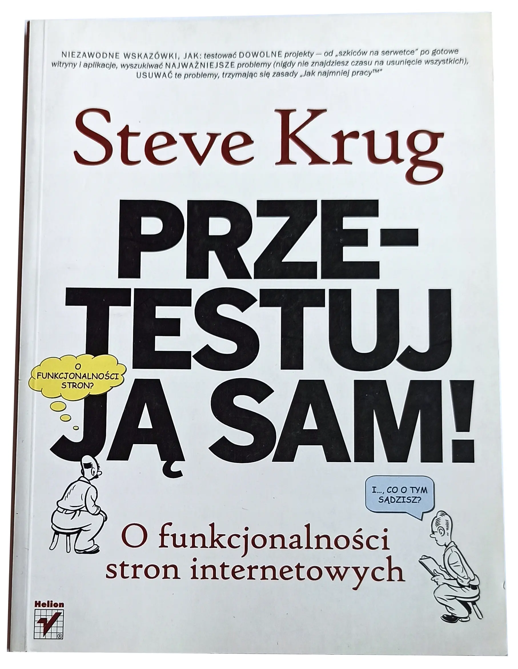 Książka - Przetestuj ją sam! O funkcjonalności stron internetowych