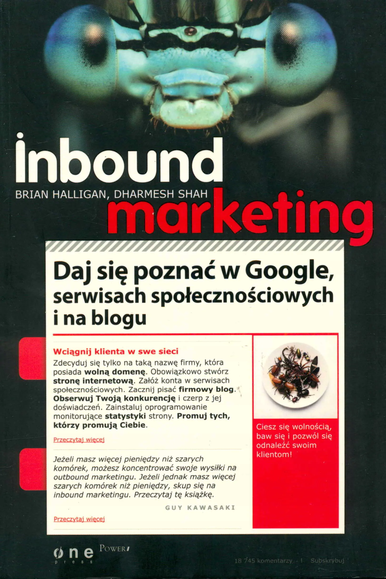 Książka - Inbound Marketing. Daj się poznać w Google, serwisach społecznościowych i na blogu