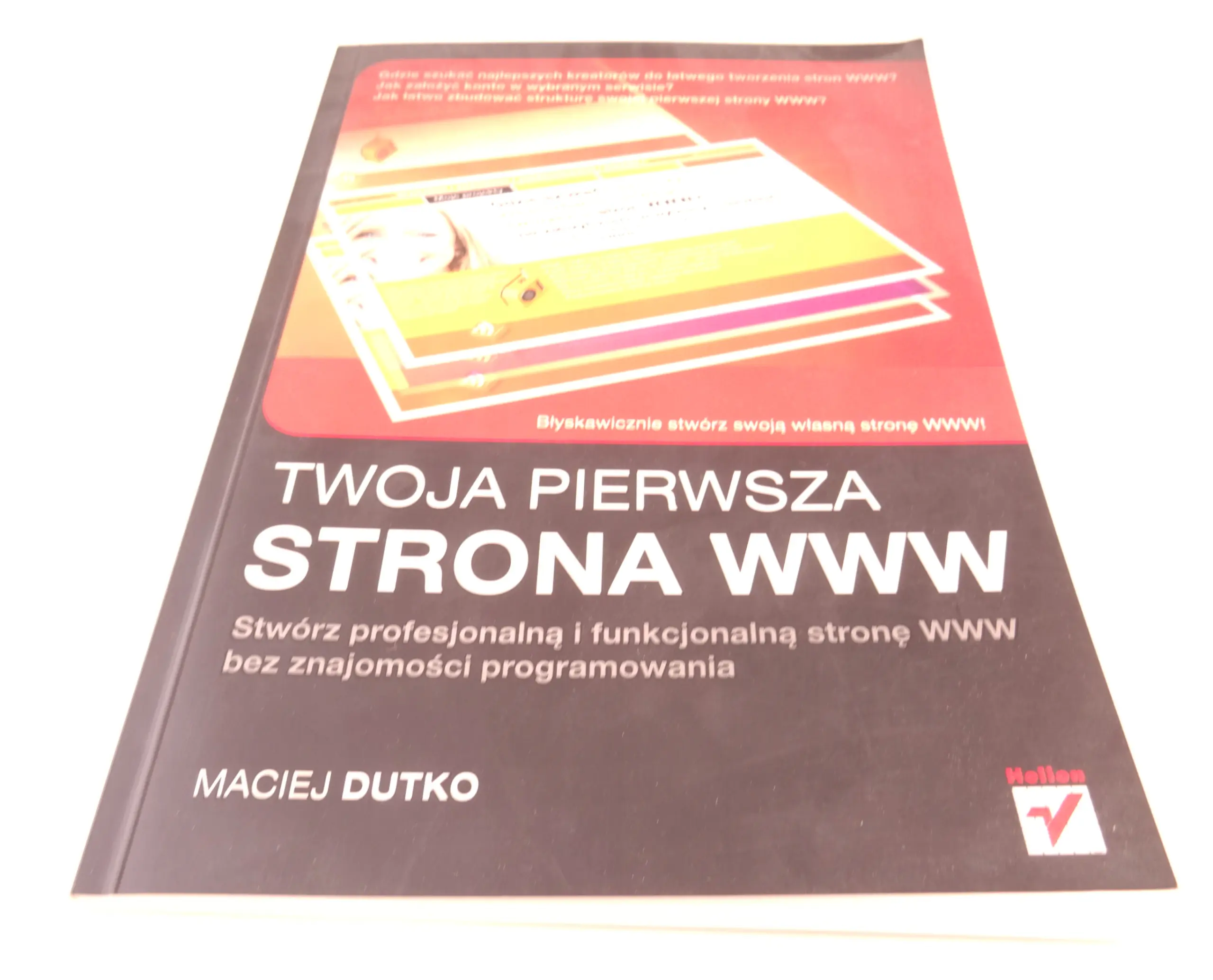 Książka - Twoja pierwsza strona WWW. HELION