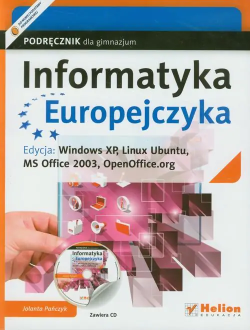 Książka - Informatyka Europejczyka Gim 1-3 Podręcznik +CD-Rom (XP)