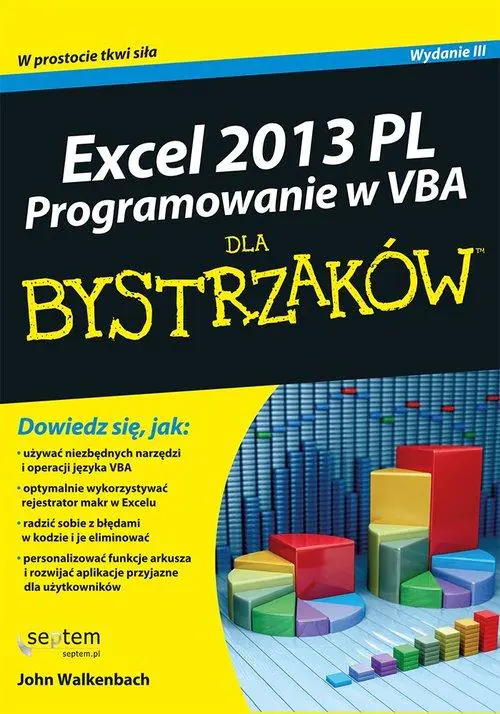 Książka - Excel 2013 PL. Programowanie w VBA dla bystrzaków