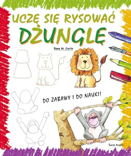 Książka - Uczę się rysować dżunglę