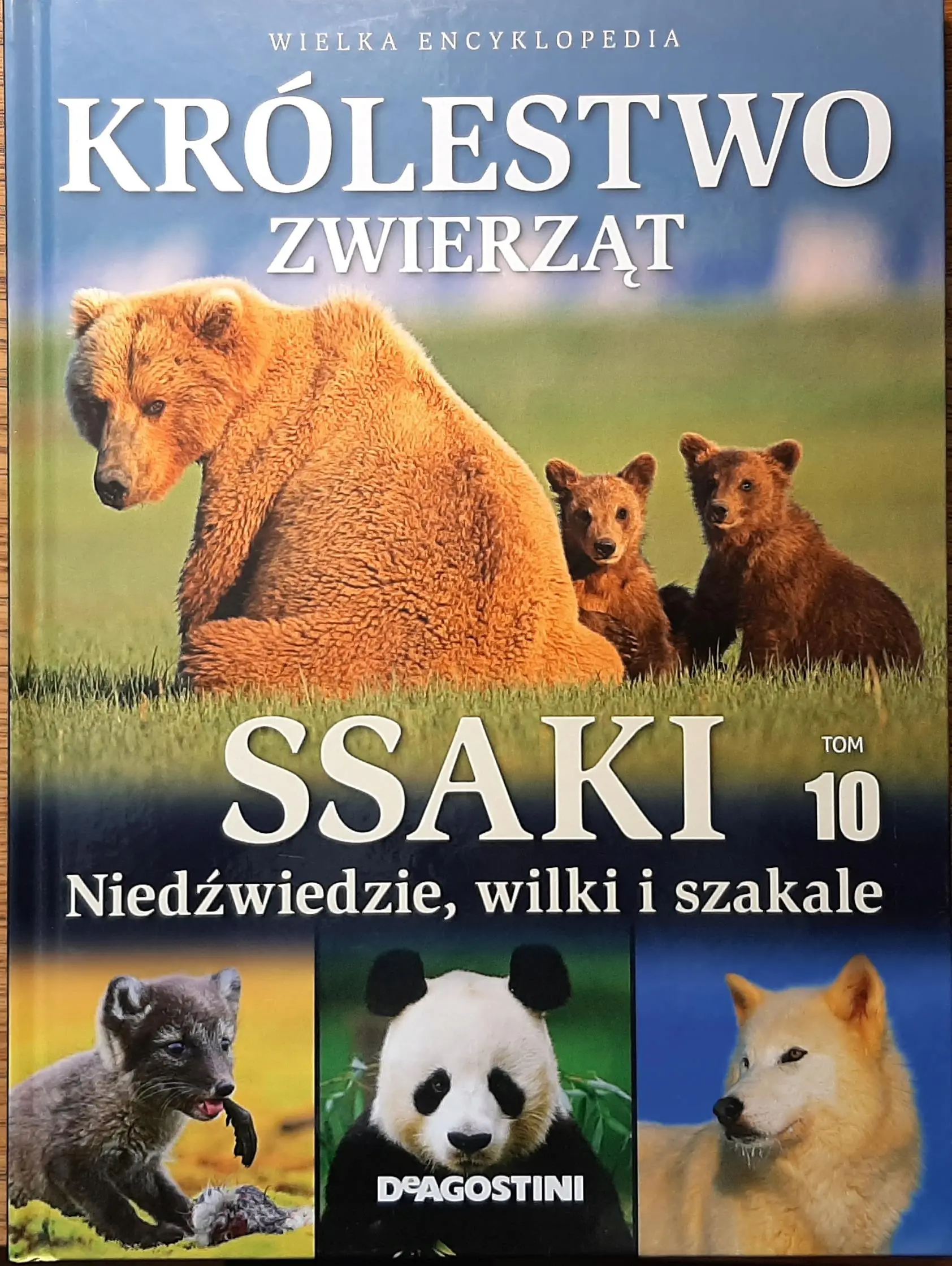 Książka - WIELKA ENCYKLOPEDIA - KRÓLESTWO ZWIERZĄT: TOM 10 - SSAKI - NIEDŹWIEDZIE, WILKI I SZAKALE