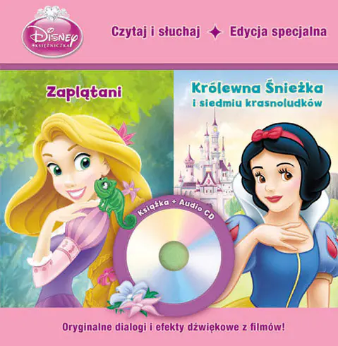Książka - Zaplątani / Królewna Śnieżka i siedmiu krasnoludków Czytaj i słuchaj