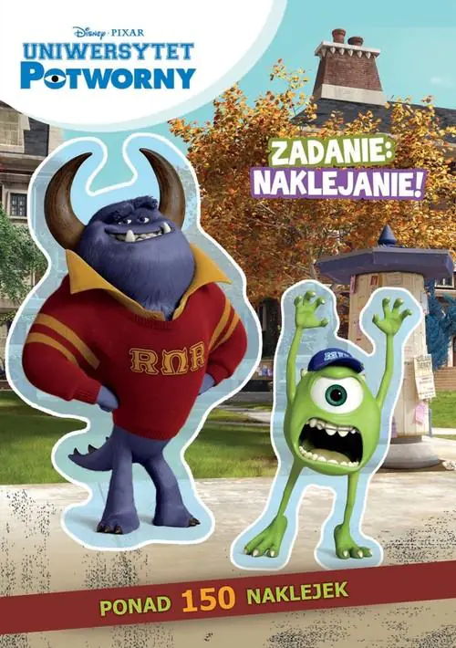 Książka - Uniwersytet Potworny. Zadanie: Naklejanie!