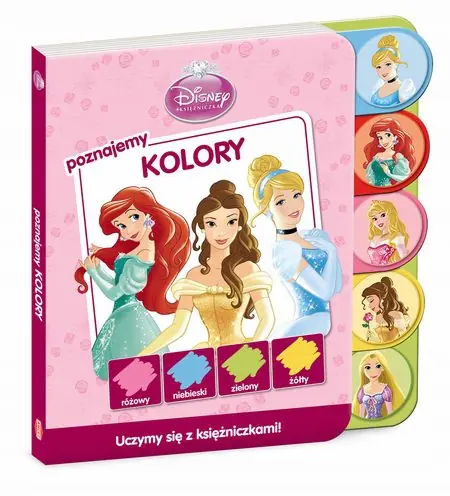 Książka - Poznajemy kolory. Disney Księżniczka