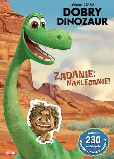 Książka - Dobry Dinozaur. Zadanie: naklejanie!