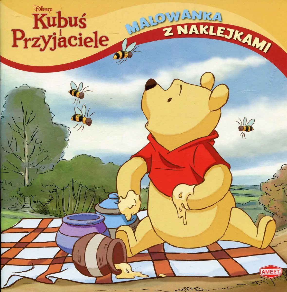 Książka - Malowanka z naklejkami. Kubuś i przyjaciele