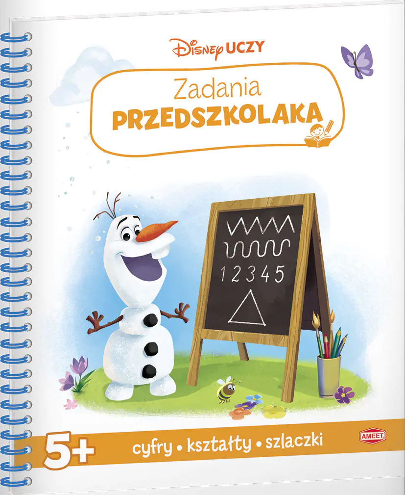 Książka - Disney uczy. Zadania przedszkolaka. Cyfry, kształty, szlaczki