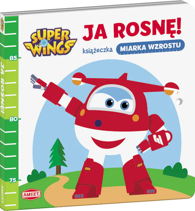 Książka - Super Wings. Ja rosnę! Książeczka miarka wzrostu