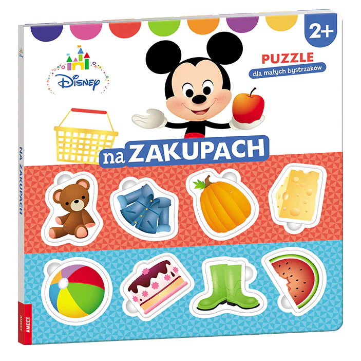 Książka - Na zakupach. Puzzle dla małych bystrzaków