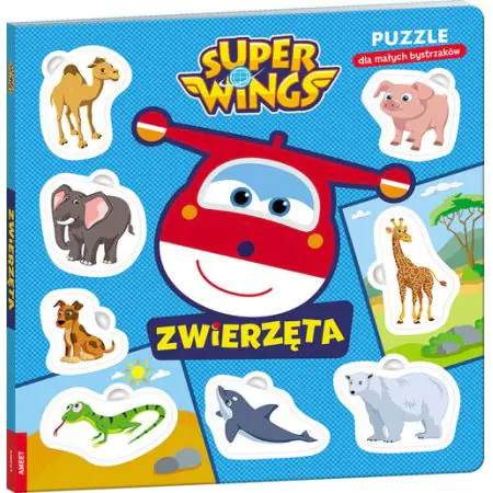 Książka - Super Wings. Zwierzęta. Puzzle dla małych bystrzaków