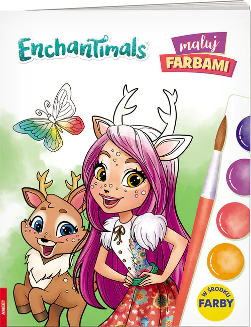 Książka - Enchantimals. Maluj farbami