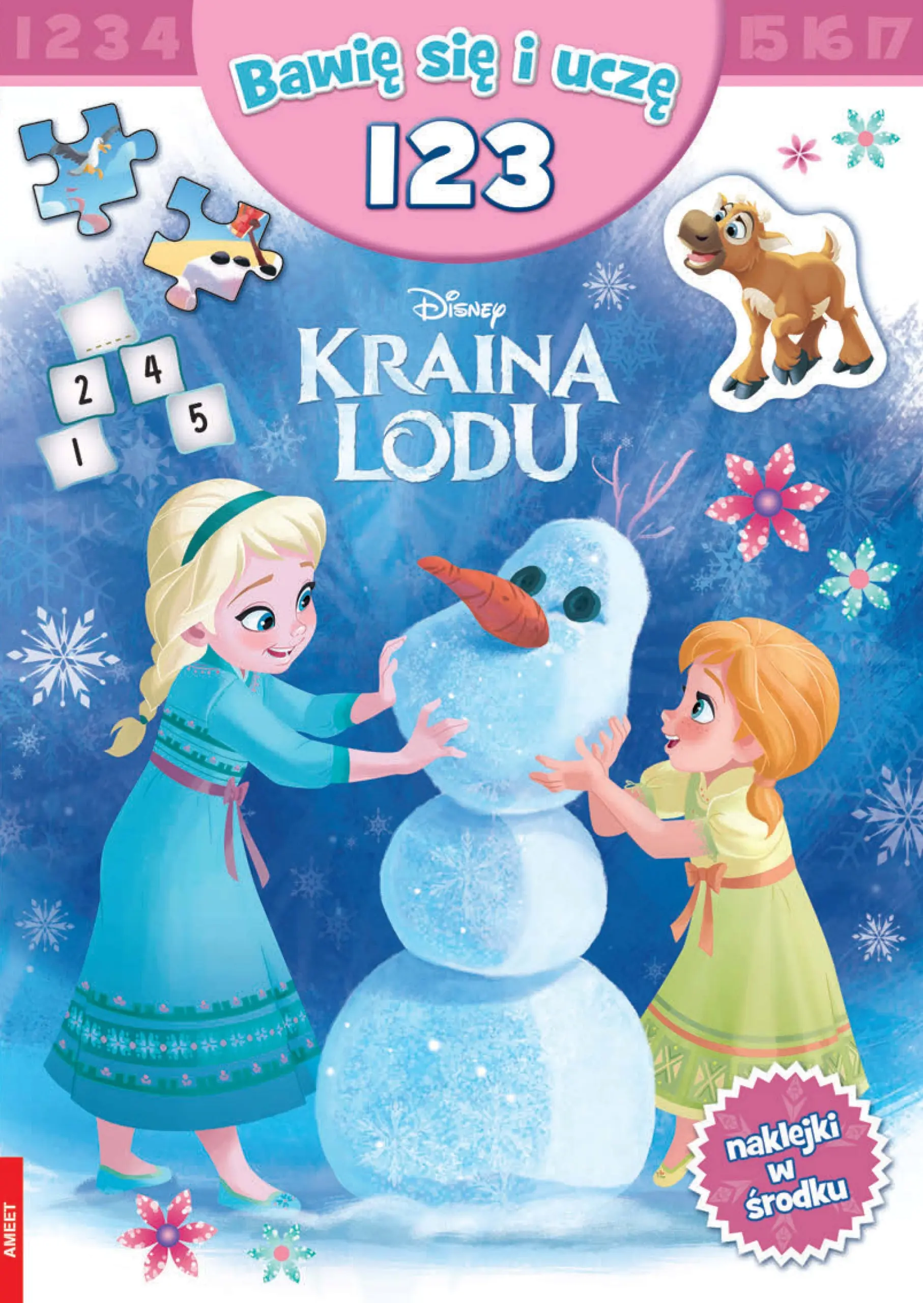 Książka - Kraina lodu. Bawię się i uczę. 123