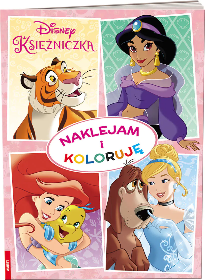 Książka - Księżniczka. Naklejam i koloruję