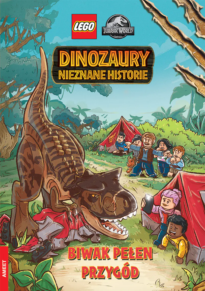 Książka - LEGO Jurassic World. Dinozaury nowe historie. Biwak pełen przygód