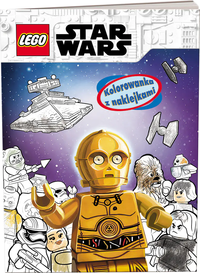 Książka - LEGO Star Wars. Kolorowanka z naklejkami