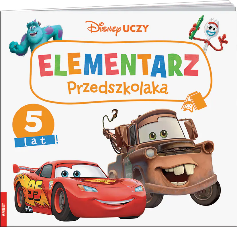 Książka - Disney Uczy. Elementarz przedszkolaka. 5 lat