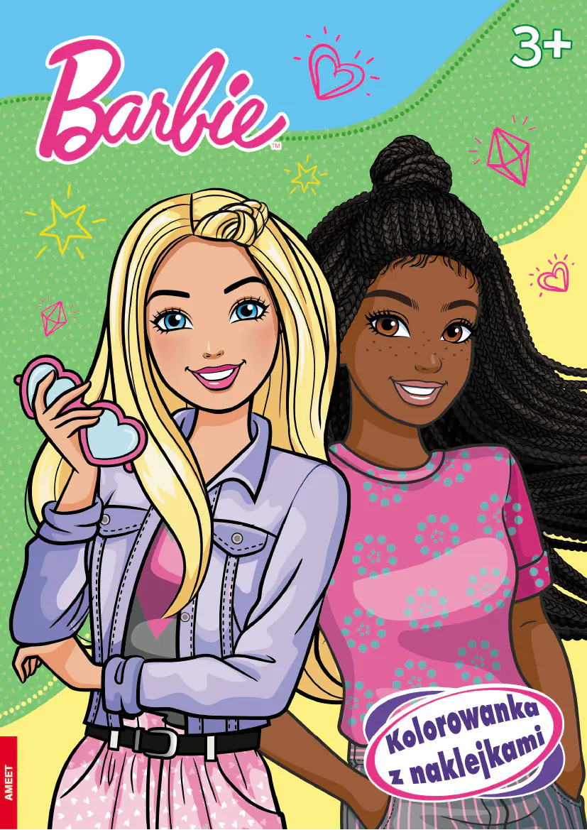 Książka - Barbie. Kolorowanka z naklejkami