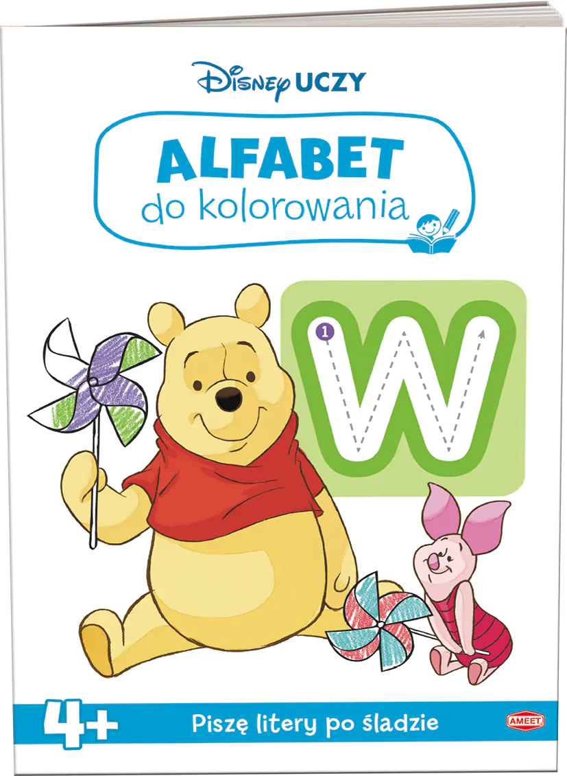 Książka - Disney Uczy. Kubuś i Przyjaciele. Alfabet do kolorowania