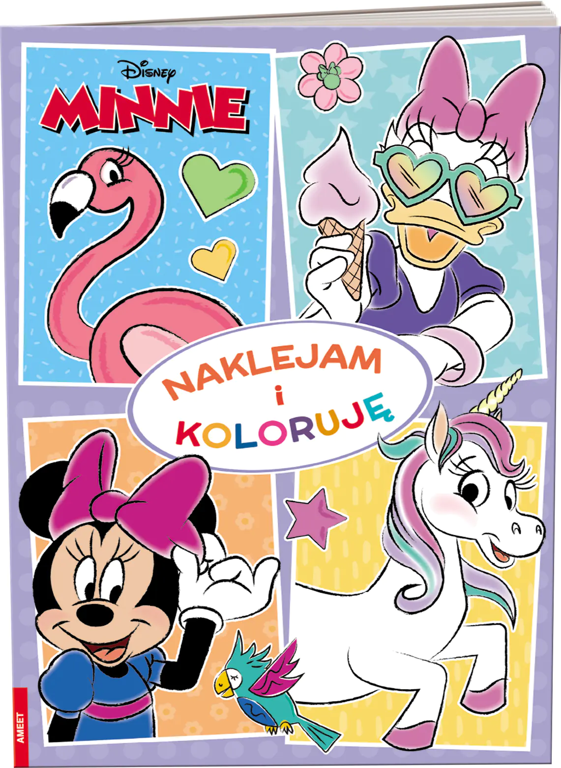 Książka - Minnie. Naklejam i Koloruję