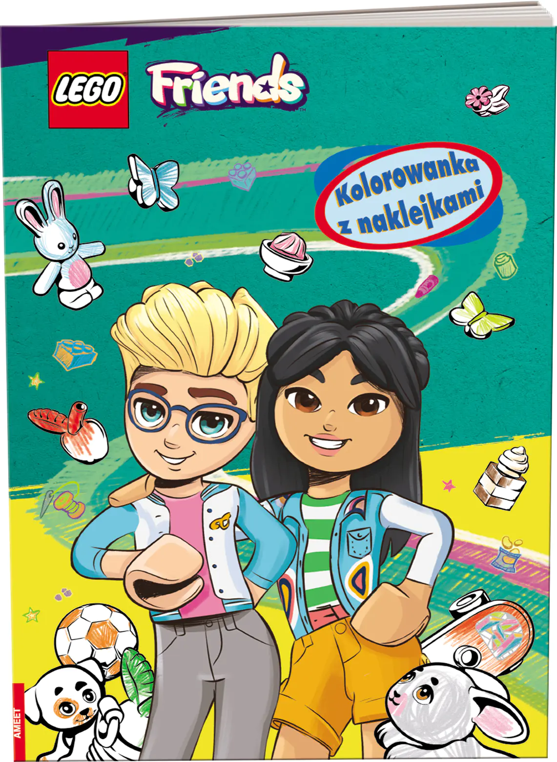 Książka - LEGO Friends. Kolorowanka z naklejkami