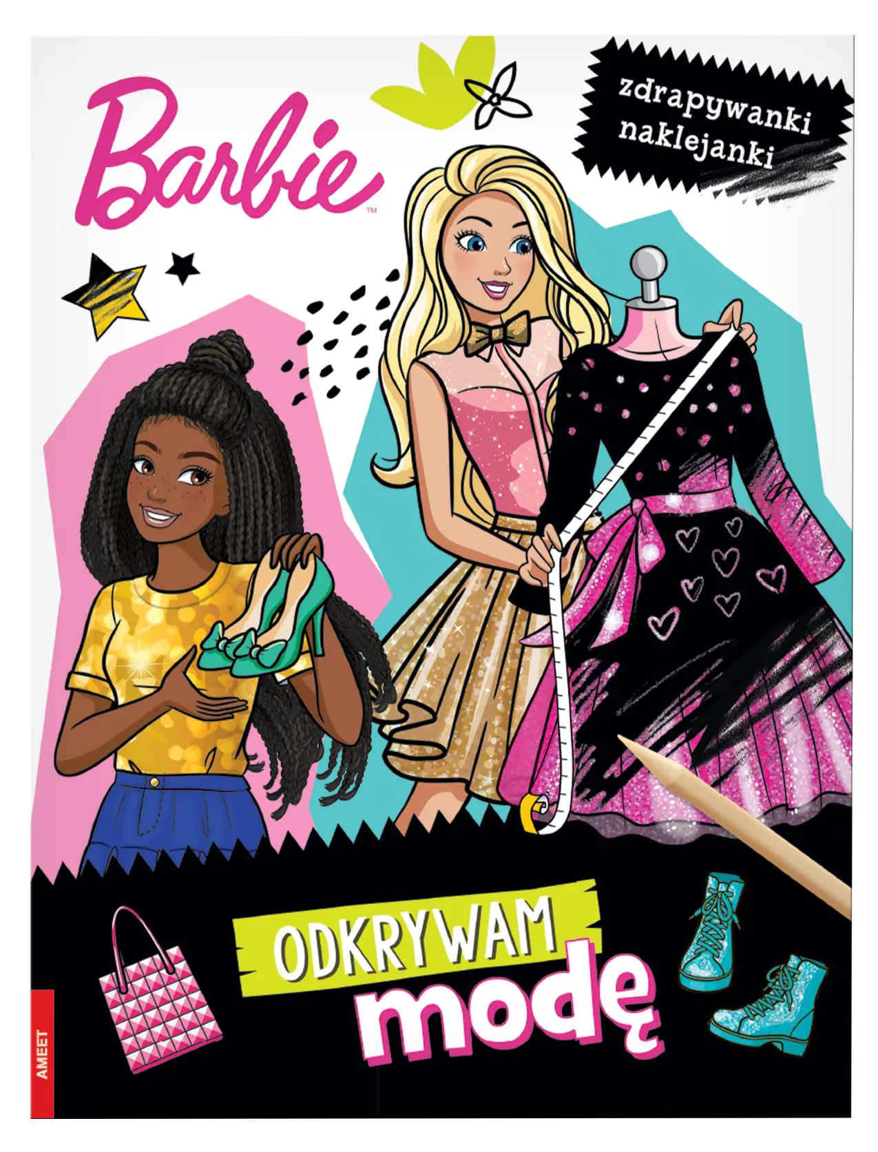 Książka - Odkrywam modę. Zdrapywanki naklejanki. Barbie