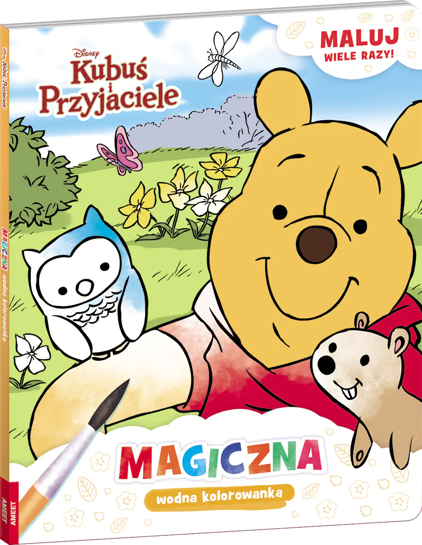 Książka - Disney Kubuś i przyjaciele. Magiczna wodna kolorowanka