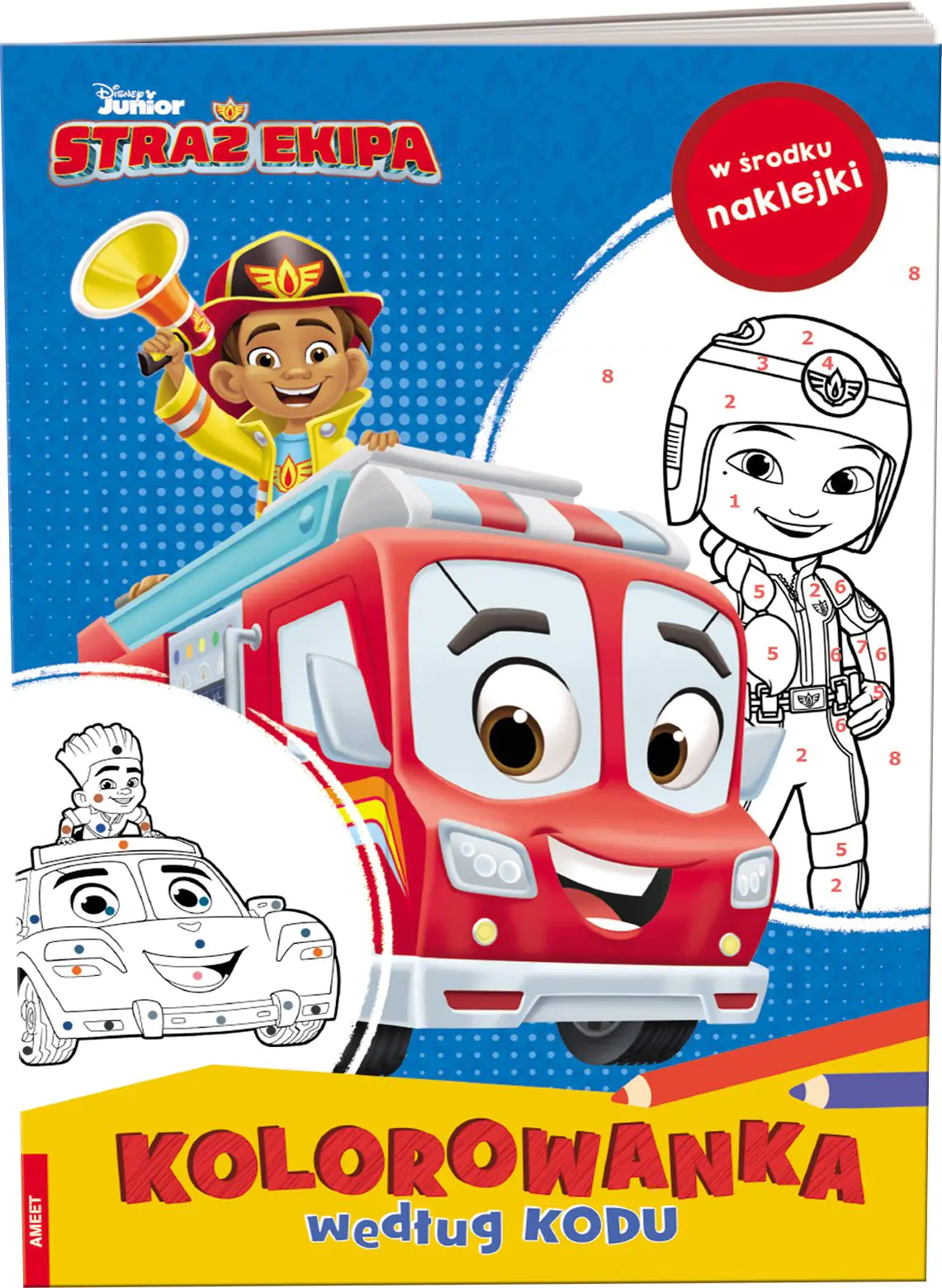 Książka - Disney. Straż Ekipa. Kolorowanka według kodu