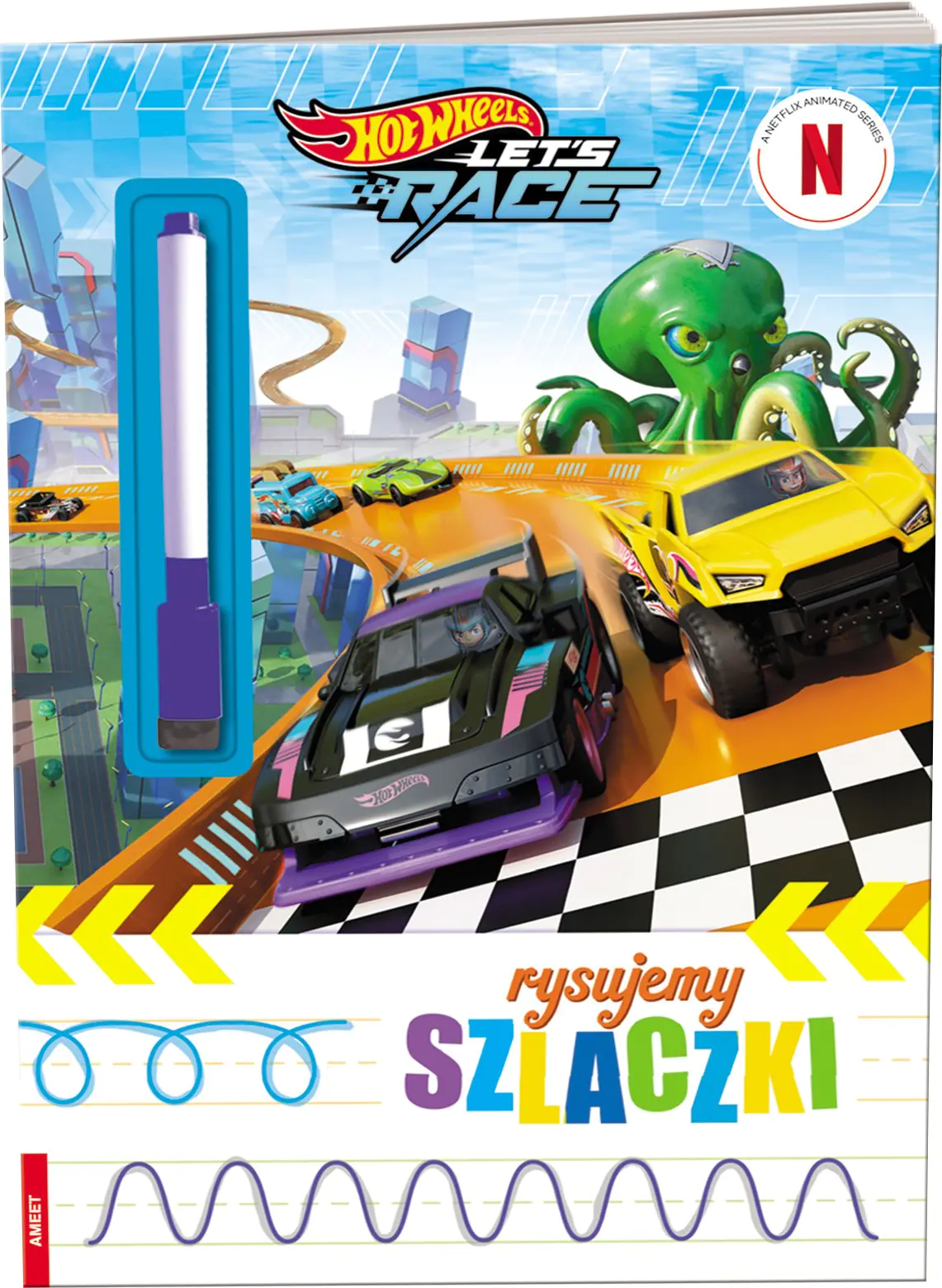 Książka - Hot Wheels. Rysujemy szlaczki