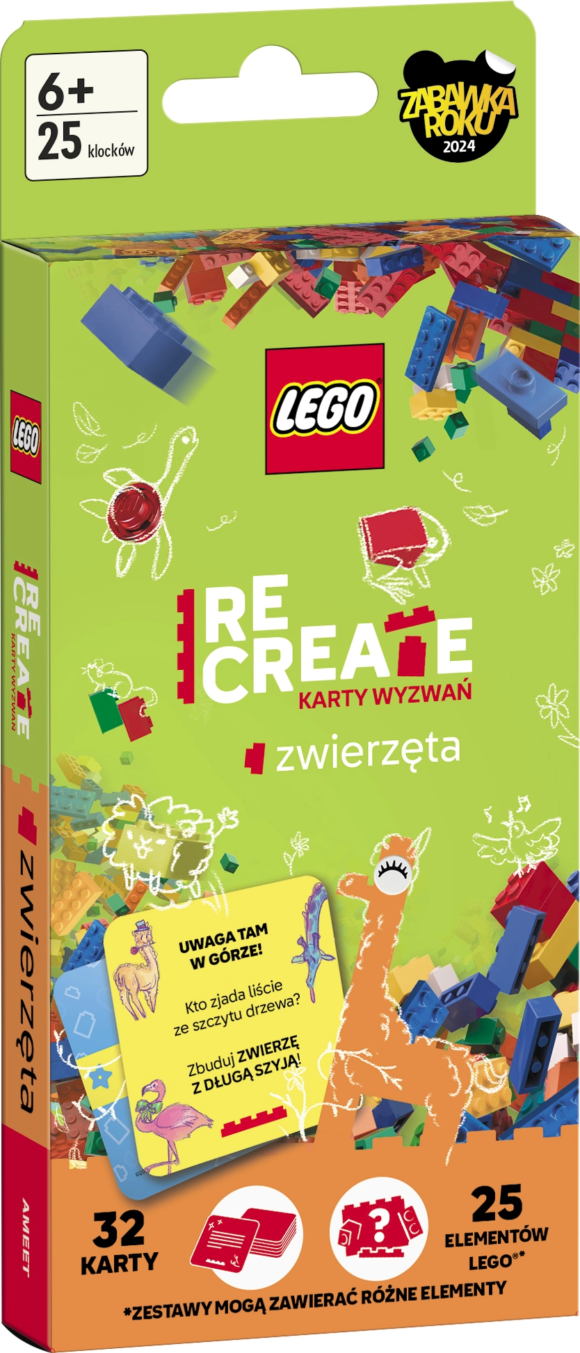 Książka - LEGO Recreate. Karty Wyzwań. Zwierzęta